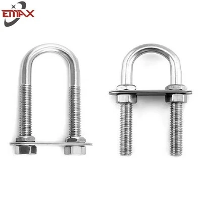 Stainless Steel U Bolts And Nuts With Flat Washer